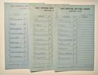 1972 Milwaukee Brewers game-used lineup cards (3) — photo 1