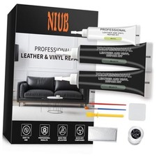 Leather Repair Kit, Leather Couch Repair Kit for Sofa, Vinyl Repair Kit Black