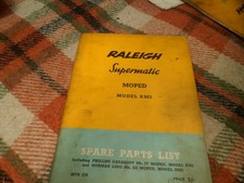 ?GENUINE RALEIGH RM5 50cc SUPERMATIC SPARE PARTS LIST CATALOGUE BOOK FREE POST?