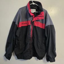 Vintage Columbia Bugaboo Jacket Men’s L Tall Red Black Gray 90s Interchange