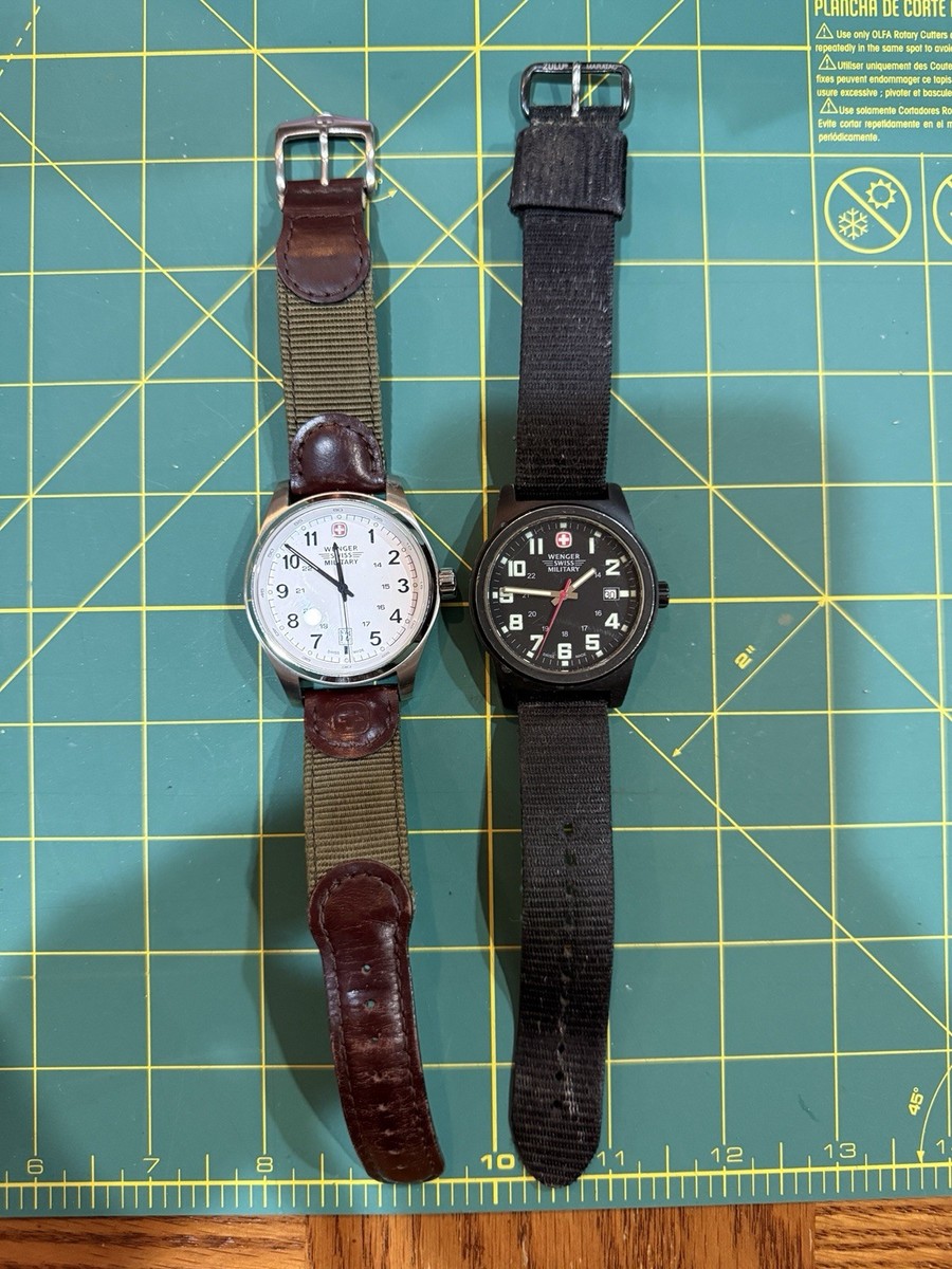 Wenger Swiss Military 7291X Men's Black ZULU Maratac Nylon Strap