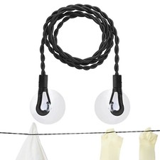 Travel Clothesline Portable Retractable Clothesline With Hooks And Suction