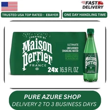 Maison Perrier Sparkling Water 16.9 fl oz (500ml) Bottles - 24 Pack.