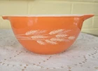 PYREX Autumn Harvest 441 Cinderella Nesting Mixing Bowl 750 ML Orange Wheat