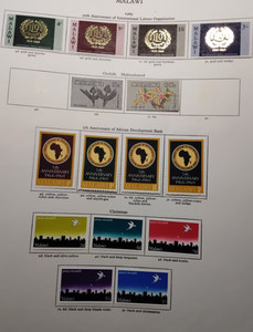 Malawi - 1969-70. 6 Complete Sets + 3  Bonus.  MH/USED.