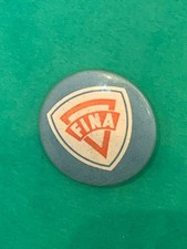 Vintage Fina Petroleum Oil Petrol Gas motor car pin badge
