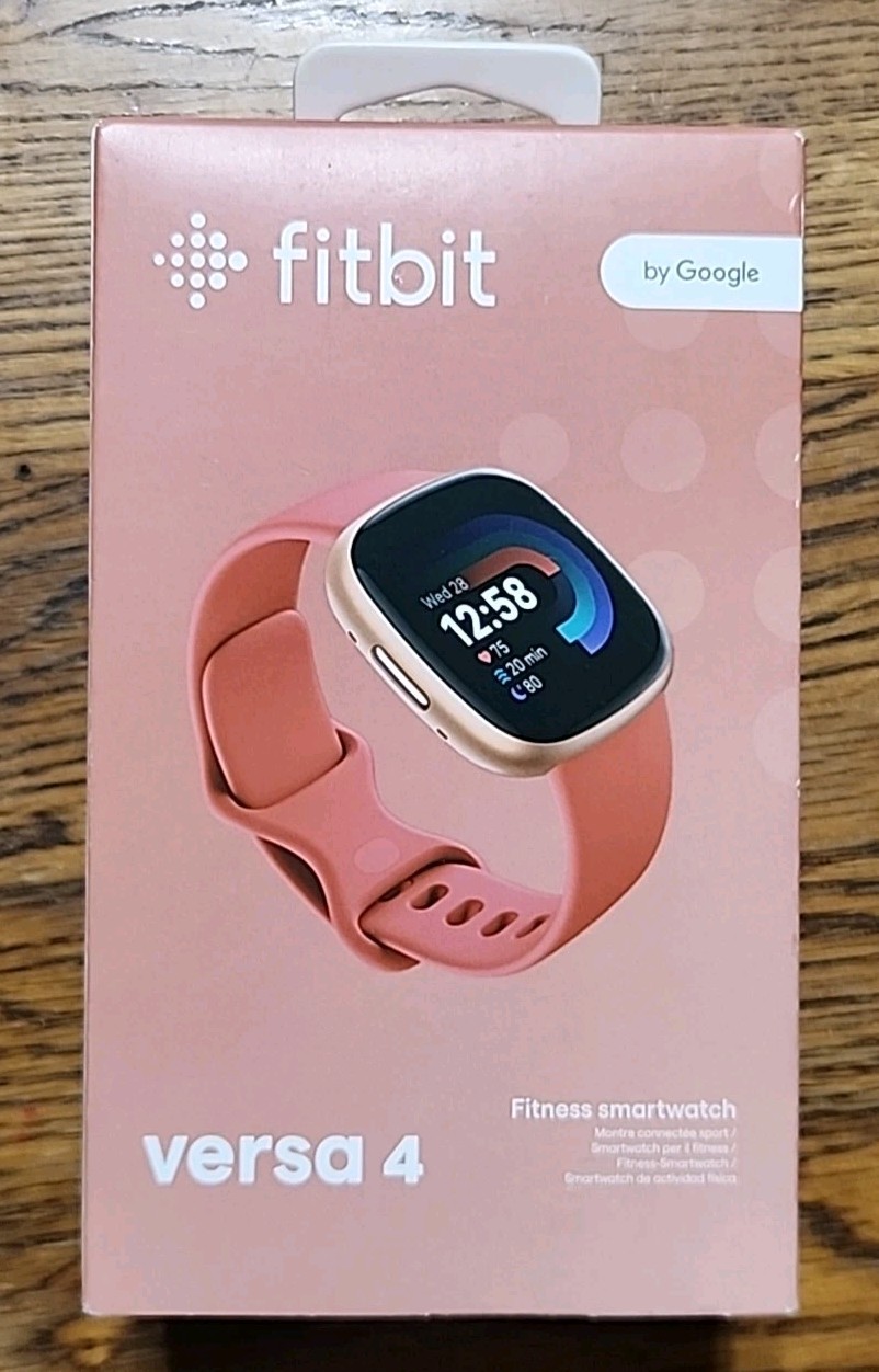 Fitbit Versa 4 Health & Fitness Smartwatch w/ GPS- Copper Rose | USED [ NO BAND]