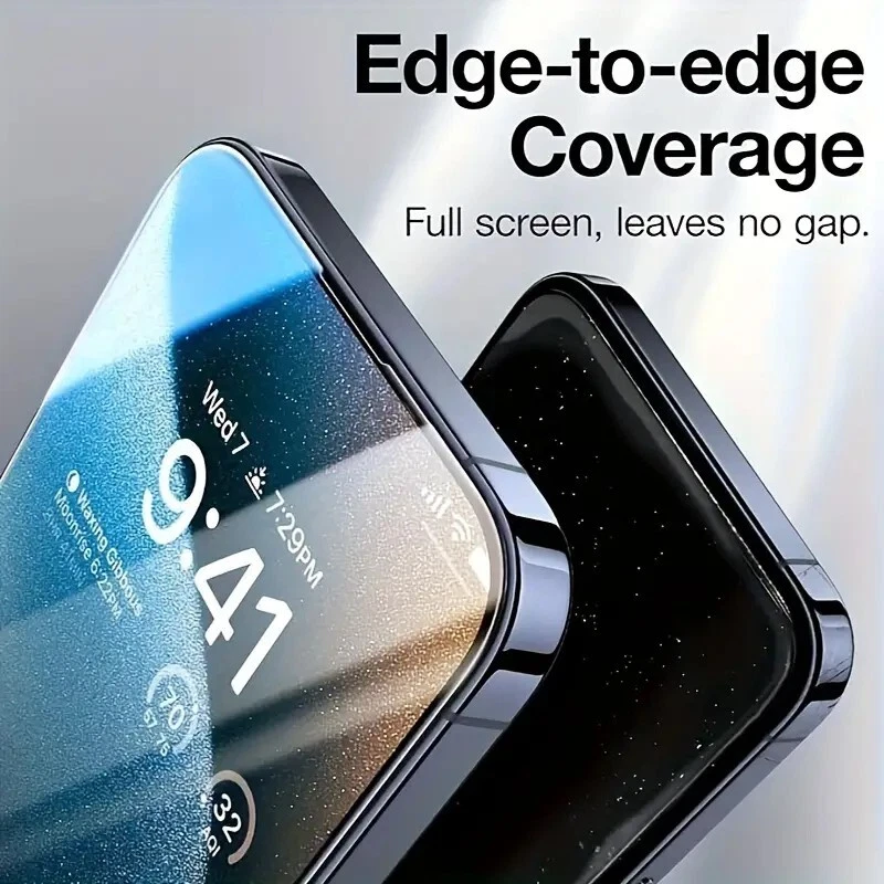 2X Privacy Tempered Glass Screen Protector iPhone 18 17 16 15 14 13 12 Pro Max