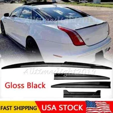 For Jaguar F-Type XE XF XK XJ Adjust Gloss Black Rear Trunk Spoiler Wing Lip