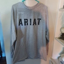 Ariat Rebar Workman Full Coverage Long Sleeve T-Shirt Mens Large Heather Gray