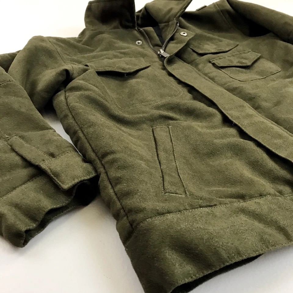 Chaqueta de gamuza sintética Kenneth Cole Reaction NIÑOS TALLA 6 abrigo para ocasiones especiales marrón Foto 2 de 4