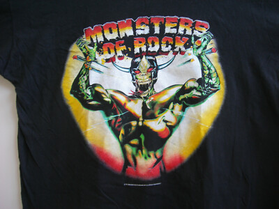 MONSTERS OF ROCK CONCERT T-SHIRT 87 DEEP PURPLE DIO METALLICA RATT  CINDERELL XL | eBay