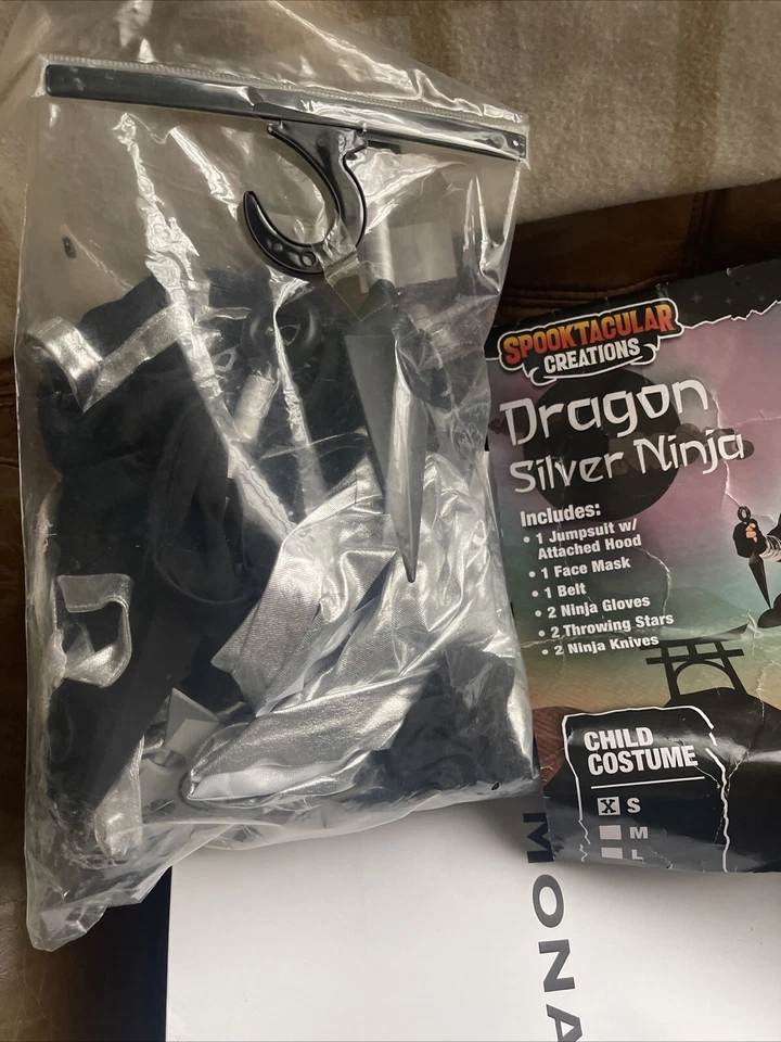 Disfraz Dragón Ninja Talla Pequeña Incharacter Halloween Japonés Negro Niños Foto 4 de 4