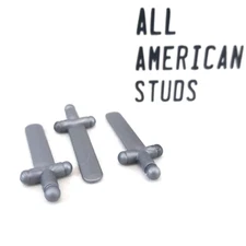 LEGO Castle Shortsword Minifigure Weapon Flat Silver Sword X3 Original Style