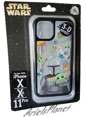 Disney Parks Star Wars The Mandalorian & Grogu 3-D iPHONE X, Xs, 11 Pro Cover