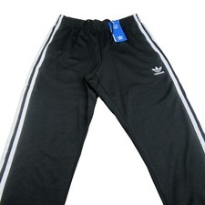 Adidas Originals Adicolor 3 Stripes Track Pants Mens Size Small Black NEW IA4791