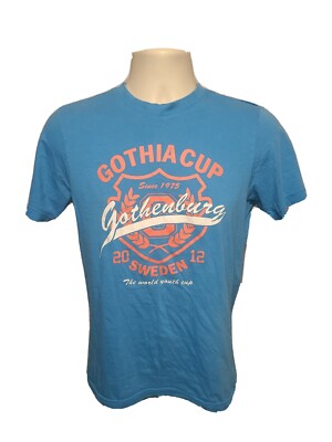 2012 Sweden Gothia World Youth Cup Gothenburg Adult Small Blue TShirt