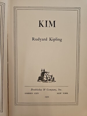 Vintage Book, Rudyard Kipling Kim Copyright 1952