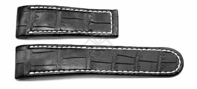 Ebel 1911 Tekton Black Crocodile Watch Band - 26mm