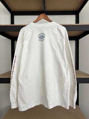 Vintage 1996 Harley Davidson Motorcycles White Long Sleeve T-shirt 