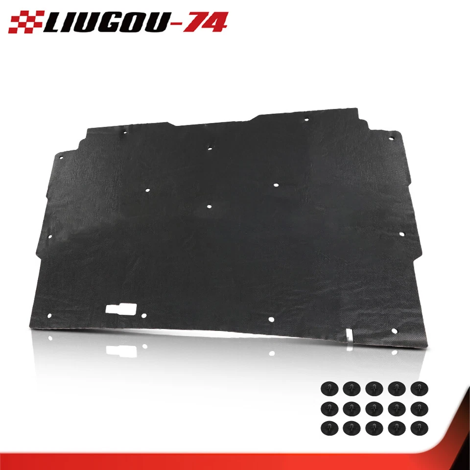 Almohadilla de aislamiento del capó de 1/2" con clips apta para camioneta y blazer Chevrolet S10 1982-1993 Foto 2 de 4