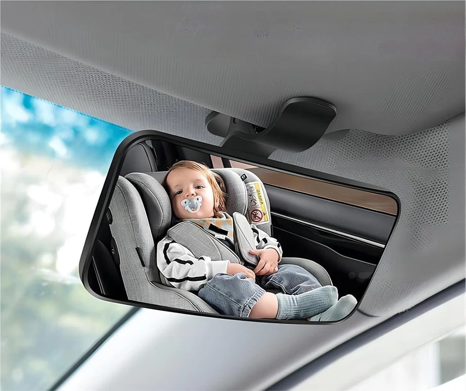Clip On Baby Backseat Car Rear View Mirror Interior Infant Toddler Child Safety - Image 2 of 4