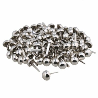8 x 9mm Silver Iron Round Dome Head Upholstery Nails Stud Tack Pack of 200