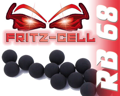 100 x RAM Munition T4E Cal .68 HDS68 HDX68 Rubberball Gummigeschoss black