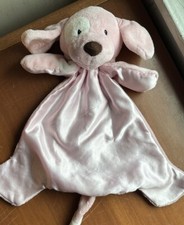 Baby Gund Pink Spunky Puppy Dog Comfy Cozy Security Blanket Lovey Rose