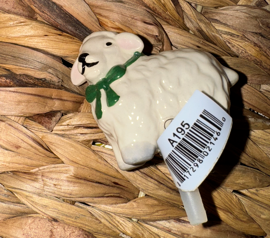 新品 レア  Afternoon Tea Tiny Lamb Nora Fleming MINI Lamb Sheep Easter A195 I LOVE EWE Ceramic Hand