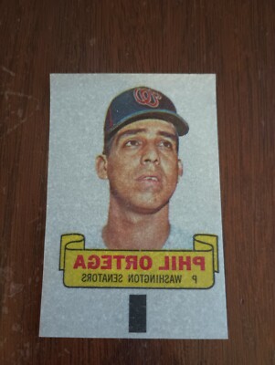 1966 Topps Rub-Offs (Phil Ortega) (NRMT)