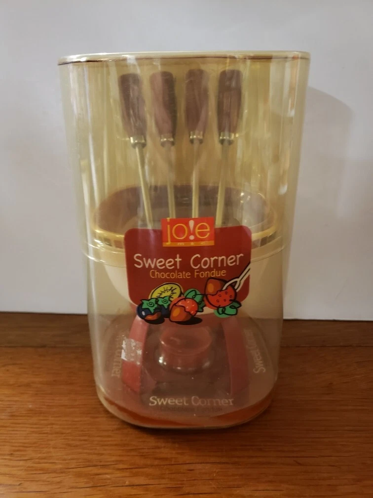 Joie Sweet Corner Chocolate Fondue Set New MSC Int. Forks table top New