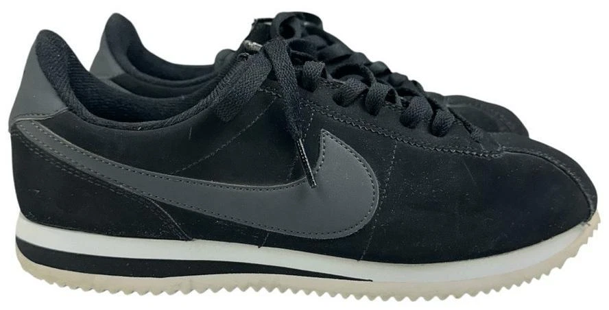 Nike Cortez Basic negro plata metálica