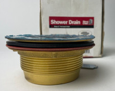 Sioux Chief Shower Drain Brass 2" No-Caulk Drain with Stainless Steel Strainer