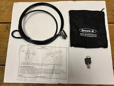 Laptop Lock Cable & Key Kablit Secure-It for IBM, Dell, HP Notebook - Free Ship