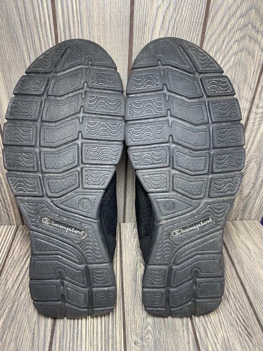 その他 G Men's Champion 153898 Encore Black Slip-on SNEAKERS Shoes Size 15