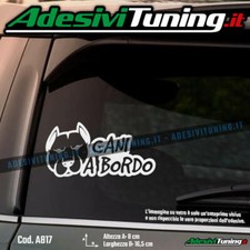 Adesivo Cani a Bordo Pitbull - Sticker Decal