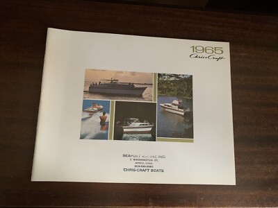 NOS dealer stock 1965 Chris Craft Catalog Ski Boat Super Sport Constellations 