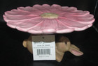 December Diamonds Easter Bunny Dessert Cake Server - 29-29544 Pink Pastel Flower — photo 2