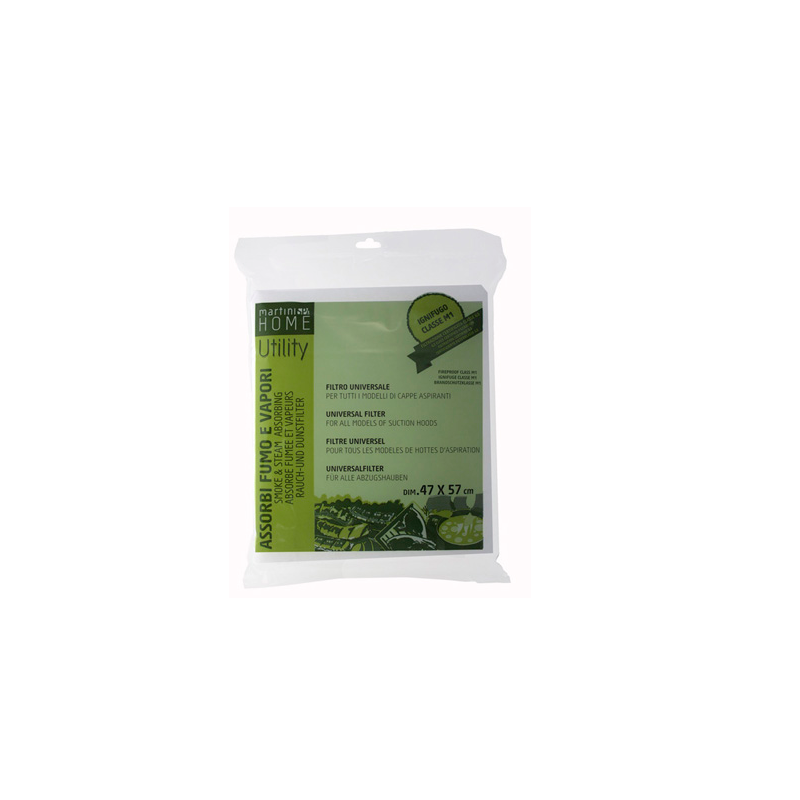 Filtro Cappa Cucina Universale per Cappe Aspiranti 47x57 cm Antiodore Antifumo