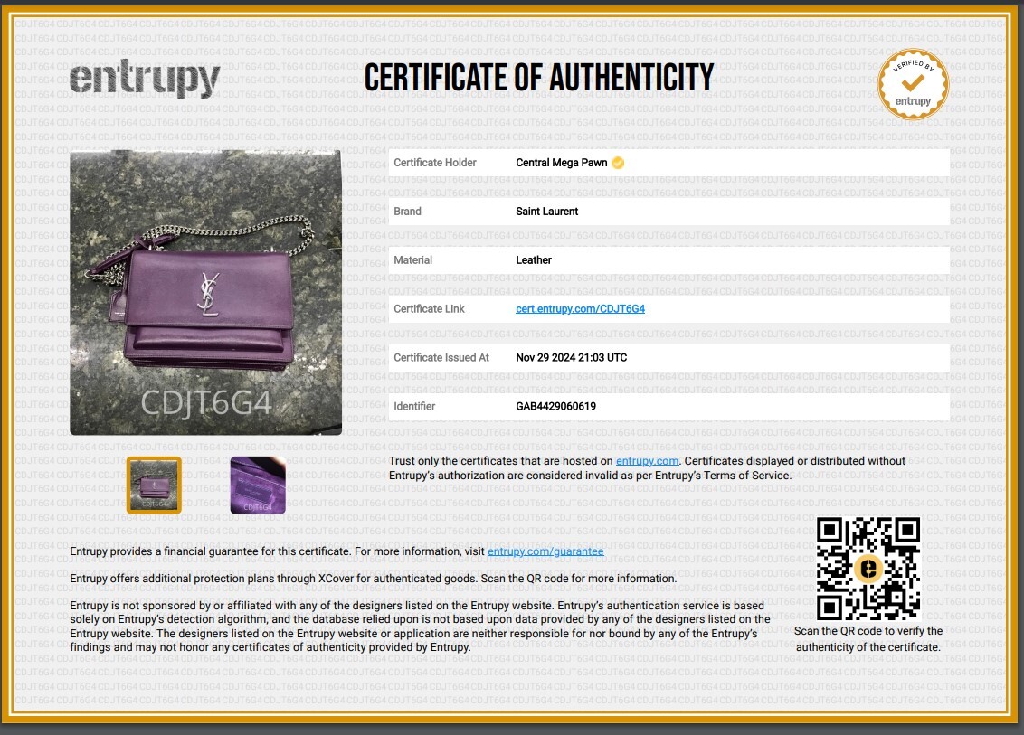 BORSA A TRACOLLA SAINT LAURENT SUNSET IN PELLE VIOLA! (AZP024322)