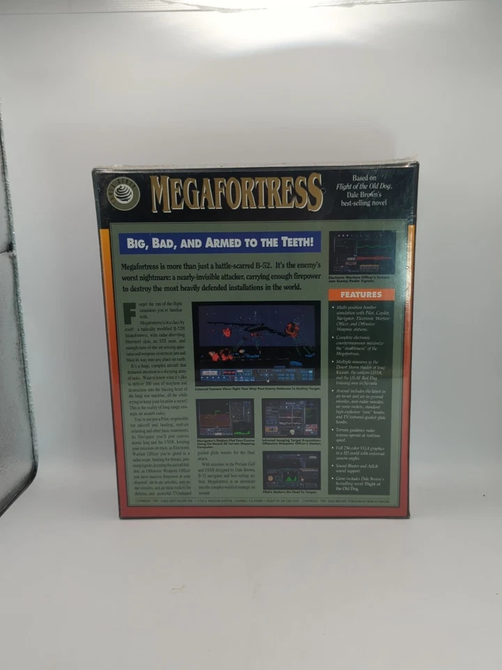1991 Megafortress IBM PC Game 3.5” Disk COMPLETE- SEALED BRAND NEW - Image 2 of 3