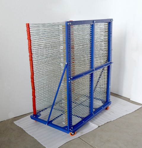 41" x 28" Screen Printing Drying Rack Movable Airing Shelf for Shirt 50 Layers - Picture 4 of 11