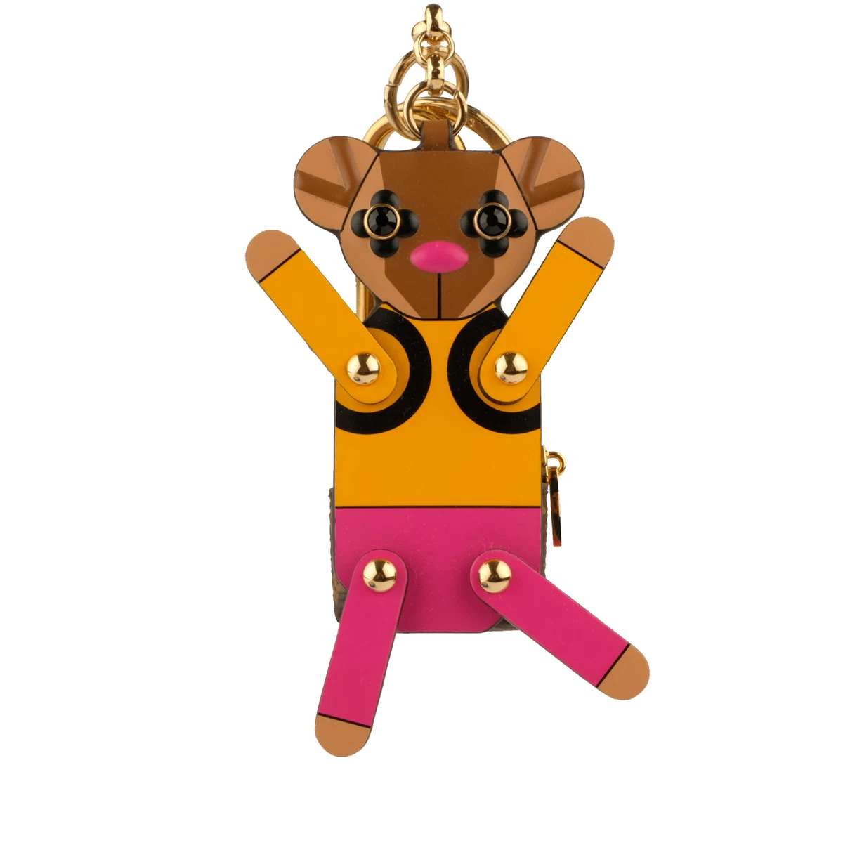 Louis Vuitton Leather Bag Charm Bear 