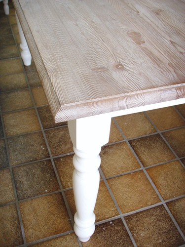 Tisch Esstisch Landhaustisch gedrechselte Beine Massivholz Schreinerarbeit 160cm - Bild 4 von 10