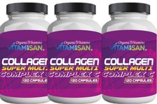 SUPER COLLAGEN 360 CAPSULES TYPE 1 2 3 4 5  VITAMIN C BIOTIN 1500 MG