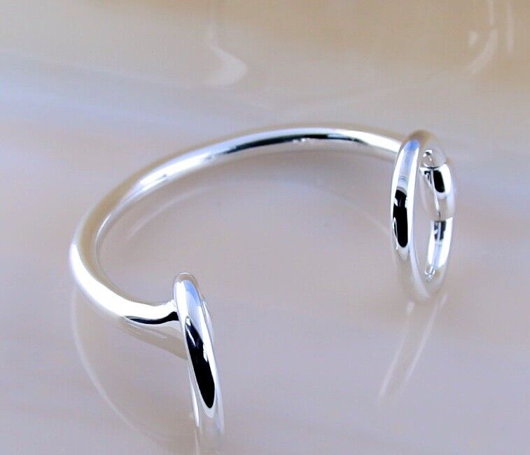 Hermes Nausicaa Horsebit Cuff Bracelet in Sterling Silver Hermes Nausicaa Horsebit Cuff Bracelet in Sterling Silver