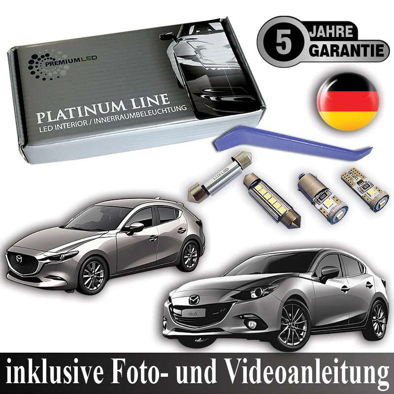 LED Innenraumbeleuchtung Mazda 3 BM BN BP BL Innenbeleuchtung Innenlicht Set - Bild 1 von 4