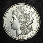 1887-P $1 Morgan Silver Dollar