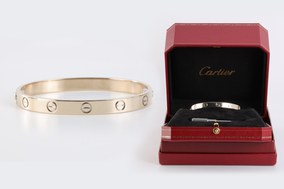 【空箱】Cartier Love Bracelet Cartier 18k White Gold LOVE Bracelet Size 16 (27.18g.) | eBay